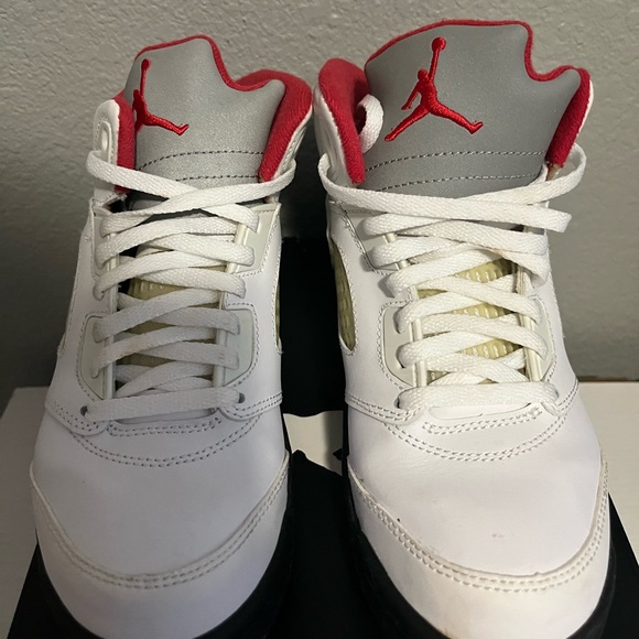 Other - Jordan 5 Retro: Size 3 - White/Fire Red-Black
